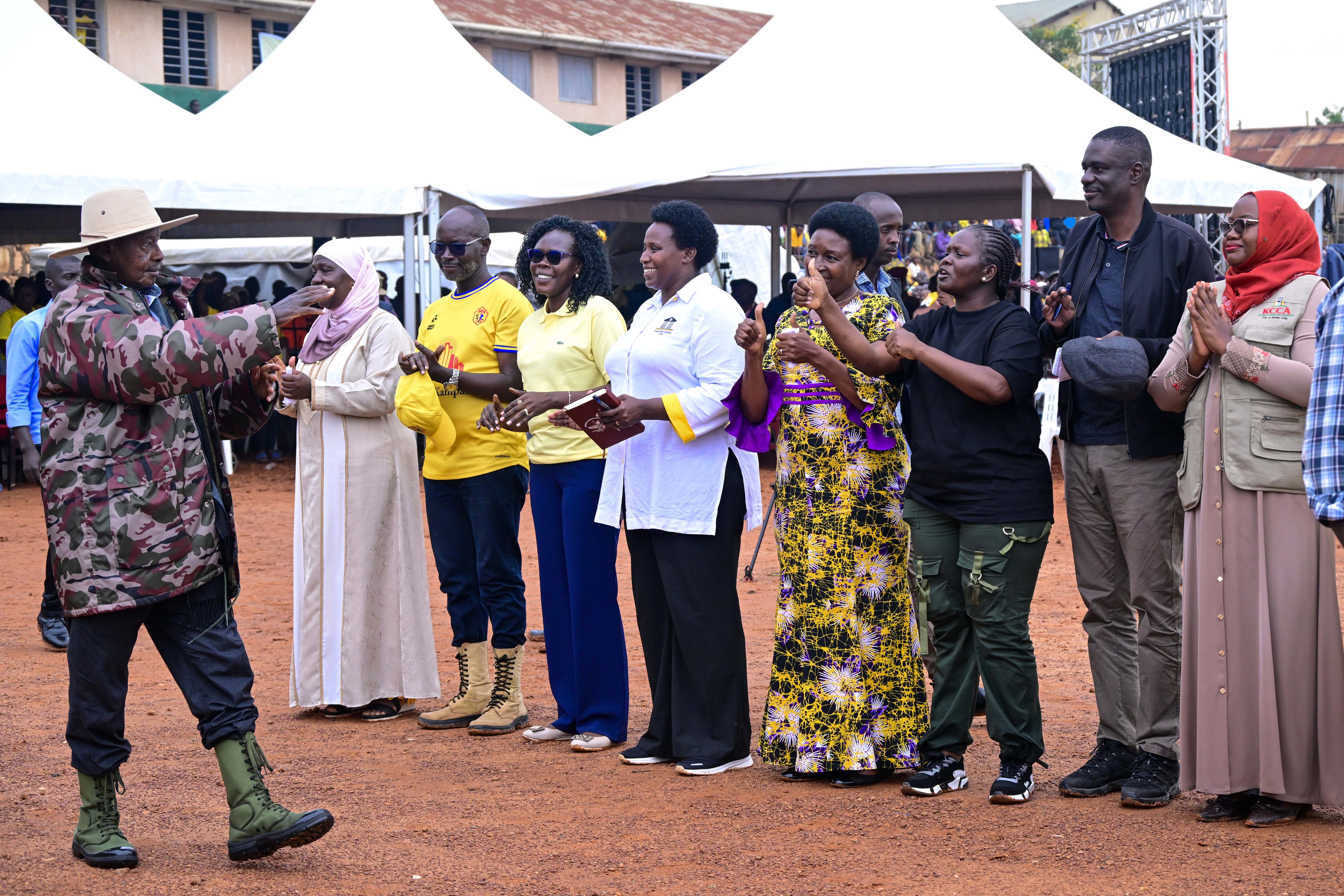 President Museveni urges ghetto youth to Safeguard Peace as a pathway to Wealth