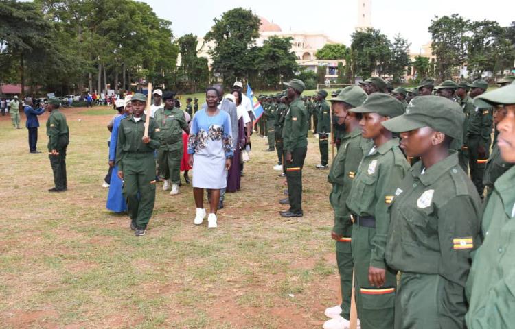 The commissioner for National Secretariat for Patriotism , ⁦⁦Hellen Seku⁩ passed out over 7000 patriots at Old Kampala SS. 13th April, 2024
